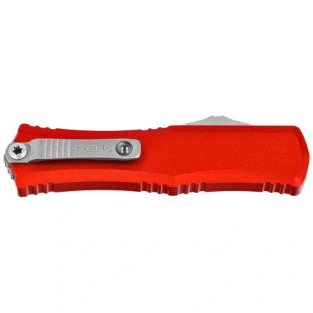 Nóż automatyczny OTF Microtech Hera II D/E Red Aluminium, Stonewashed M390MK by Tony Marfione (1702M-10RD)