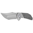 Reate Knife Tiger Bead Blast Titanium/Fat Carbon Black Camo, Belt Satin M390 by Alvin Lee (TG TBB.SAT)