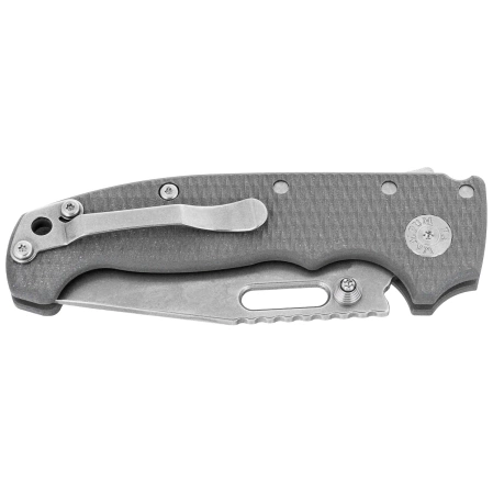Nóż składany Demko AD20S Clip Point Gray G10, Stonewashed MagnaCut by Andrew Demko (MGAD20S-MAG-GRYG10-CP)