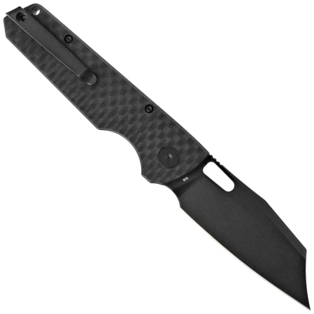 Nóż składany Bestechman Guardian Black G10 w/ Carbon Fiber Pattern, Black PVD D2 (BMK11E)