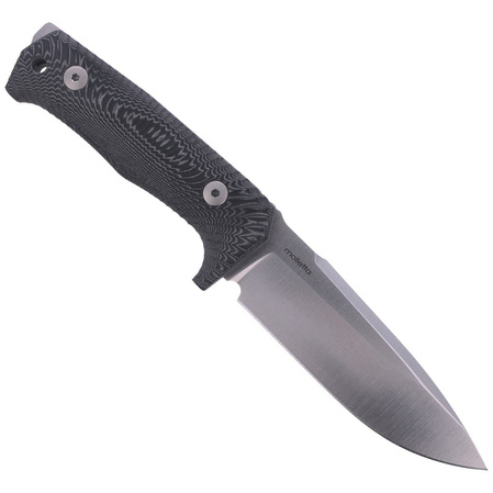 LionSteel Tactical Knife Black Micarta, Satin Niolox by Molletta (T5 MI)