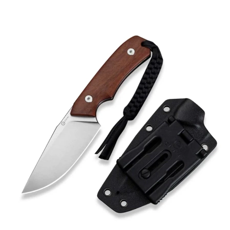 Civivi Gander Knife Guibourtia Wood, Satin 14C28N by Matt Gentry (C24058B-3)