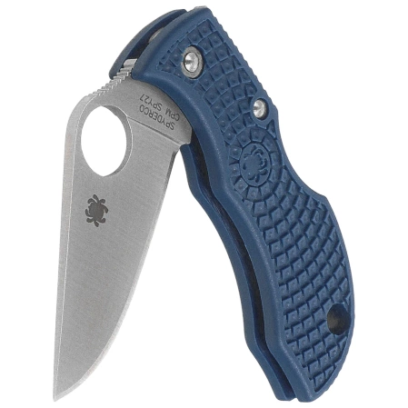 Nóż składany Spyderco Manbug Cobalt Blue FRN, Satin CPM SPY27 by Sal Glesser (MPCBL)