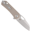Nóż składany Kubey Knife Duroc Tan G10, Bead Blasted AUS-10 by Colin Maisonpierre (KU332K)