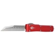 Microtech Ultratech Warhound OTF Knife Signature Red Aluminum, Stonewashed by Tony Marfione (119W-10RDS)