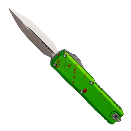 Microtech UTX-85 Gen IV D/E OTF Knife Zombie Aluminium, Stonewashed M390MK by Tony Marfione (12324-10Z)