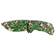 Herbertz CJH Knife with 3D Skulls/Hemp Leaves Print, Colorful 420 (581712)