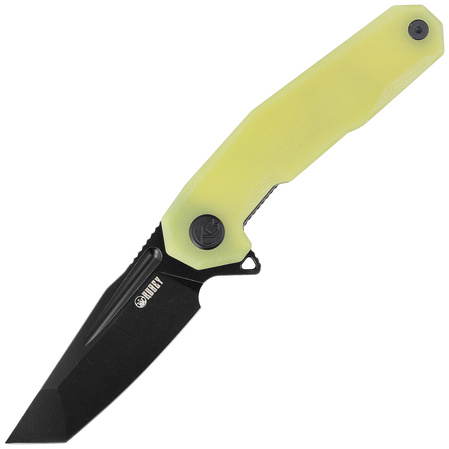 Nóż składany Kubey Carve KB237J Translucent Yellow G10, Blackwashed AUS-10