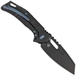 Nóż składany Fox Chronos Black PVD Aluminium, Blue HW, Black PVD MagnaCut by Stefan Merk (FX-552 AL)
