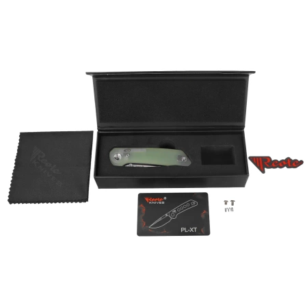 Nóż składany Reate PL-XT V2 Jade G10, Stonewashed / Satin Nitro-V (PL-XT V2 JG10 STW/SAT)