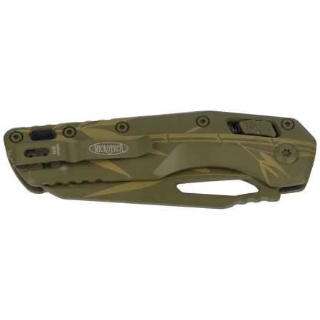 Microtech MSI S/E Knife Cerakote Bamboo Aluminum, Cerakote Bamboo M390MK by Tony Marfione (210-1CAM)