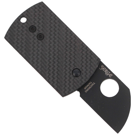 Spyderco Dog Tag Folder CF/G-10 Laminate Black (C188CFBBKP)