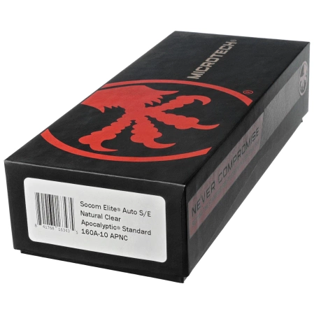 Nóż automatyczny Microtech Socom Elite Auto S/E Natural Clear Aluminium, Apocalyptic M390 by Tony Marfione (160A-10APNC)