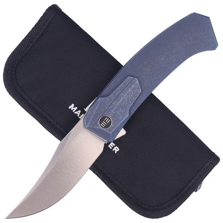 Nóż składany WE Knife Shuddan Blue Titanium, Satin Finish CPM 20CV by Rafal Brzeski (WE21015-2)