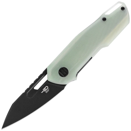 Bestech Toddler Knife Transparent G10, Black PVD Stonewashed 14C28N by Maciej Torbé (BG64F)