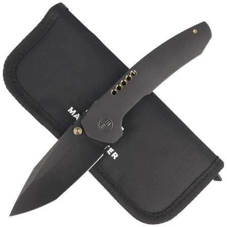 Nóż składany WE Knife Trogon Black Titanium, Black Stonewashed CPM 20CV by Brian Brown (WE22002B-2)