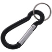 FOX 7 Aluminium Spring Clip Hook Carabiner, Black
