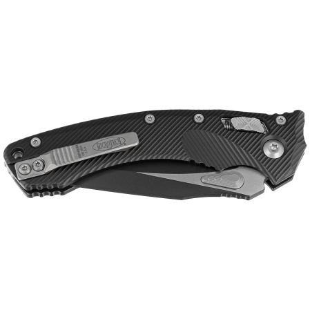 Nóż składany Microtech Amphibian Ram-Lok S/E Black Fluted Aluminium, Black M390MK by Tony Marfione (137RL-1FL)