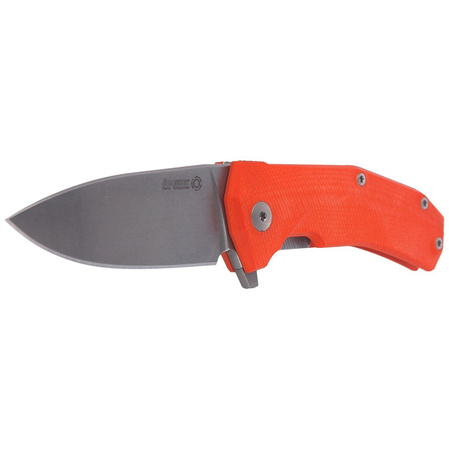 Nóż składany LionSteel KUR G10 Orange, Stonewashed Sleipner by Molletta (KUR OR)