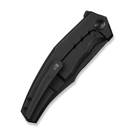 WeKnife Kyklos Black Titanium, Black Stonewashed M390 (WE23086-1)