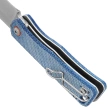 Nóż składany BlackFox Teeny Blue Micarta, Satin D2 (BF-785 MIBL)