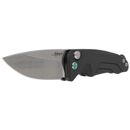 Medford Smooth Criminal Auto Black Aluminum, Green HW/Clip, Tumbled S45VN by Greg Medford (MKA0394TQ-42AB-T4C4-Q4)