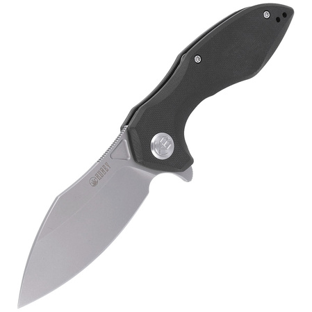 Kubey Knife Noble, Black G10, Bead Blasted D2 (KU236A)