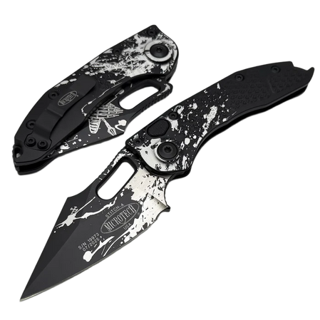 Microtech Stitch-A S/E Automatic Knife Battle Ready Aluminium, Battle Ready M390MK by Borka Blades and Tony Marfione (169-1BYRND)