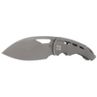 Nóż składany Bestech Fairchild Grey Titanium, Dark Beast Blast Stonewashed CPM S35VN by Kombou (BT2202B)