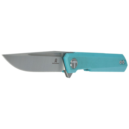 Bestechman Knife Mini Dundee Tiffany Blue G10, Stonewashed / Satin, Stonewashed / Satin D2 by Ostap Hel (BMK03C)