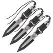 Noże do rzucania Martinez Albainox Skull Set 3 szt Black Paracord, Black 3Cr13Mov (32344)