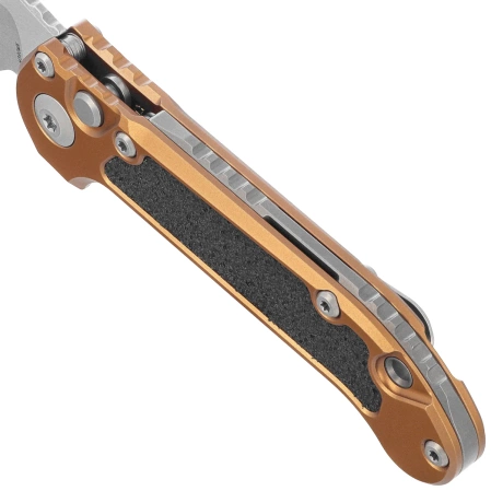 Microtech LUDT Gen III S/E Knife Tan Aluminum, Stonewashed M390MK by Tony Marfione (1135-10TA)