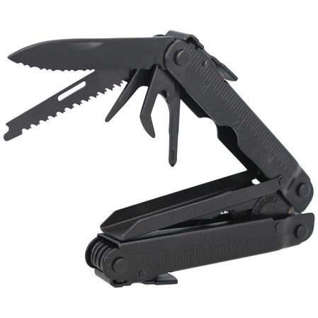 BF-200, a full-size Multi-Tool from BlackFox. Covered with a matt Titanium Coating, used in multitools for uniformed services. Part of the individual equipment of a policeman, soldier, paramedic, firefighter. Thanks to the case, you have it at hand.