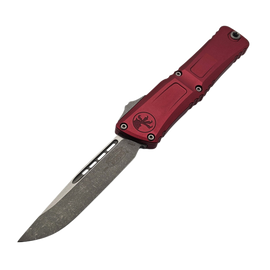 Microtech Combat Troodon Gen III S/E OTF Knife Merlot Aluminum, Stonewashed M390MK by Tony Marfione (1143-10MR)