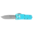 Microtech UTX-85 S/E Turquoise Aluminum, Stonewashed M390 OTF Knife (231-10TQ)
