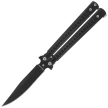 Nóż motylek Martinez Albainox Balisong Black Steel, Black 3Cr13Mov (02206)