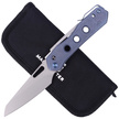WE Knife Vision R Blue Titanium, Silver Bead Blasted CPM 20CV by Snecx Tan (WE21031-3)