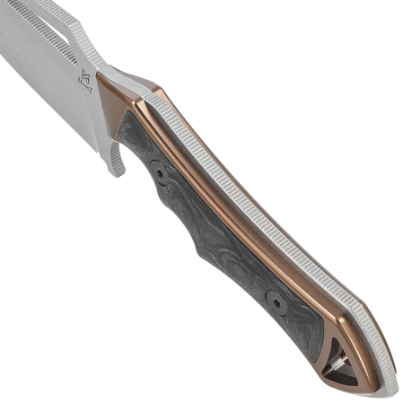 Nóż Midgards Messer The Brown Kattegat LE ???/150 Carbon Fiber / Brown Aluminium, Satin 14C28N by Engelbert Czaja (MM014)