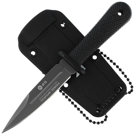 Nóż na szyję K25 Botero Neck Knife Black ABS, Titanium 7Cr17MoV (31898)