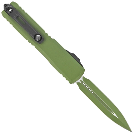 Microtech Ultratech Gen III ZBP D/E OTF Knife Green Cerakote Aluminum, Green Cerakote M390MK by Tony Marfione (1122-1GR-C20Z4)