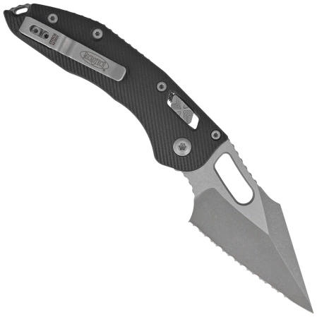 Nóż składany Microtech Stitch Ram-Lok S/E Black Fluted G10, Apocalyptic F/S M390MK by Borka Blades and Tony Marfione (169RL-12APFLGTBK)