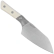 Microtech Santoku Knife 6" Titanium Bolster/Ivory G10, Stonewashed M390MK (3200B-10IV)