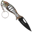 Martinez Albainox Fishing Knife Key Ring Golden Aluminum, Black 3Cr13Mov (18504-GD)