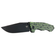 Bestech Keen II Black-Green G10/Titanium, Black Stonewashed CPM S35VN by Koens Craft knife (BT2301E)
