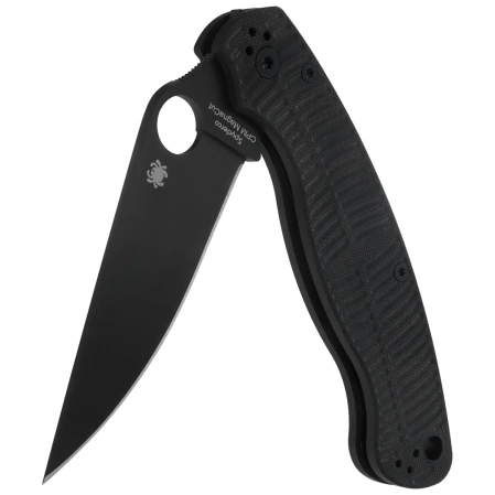 Nóż składany Spyderco Military 2 Salt Black G10, Black DLC MagnaCut by Sal, Eric Glesser (C36GMCBKP2)