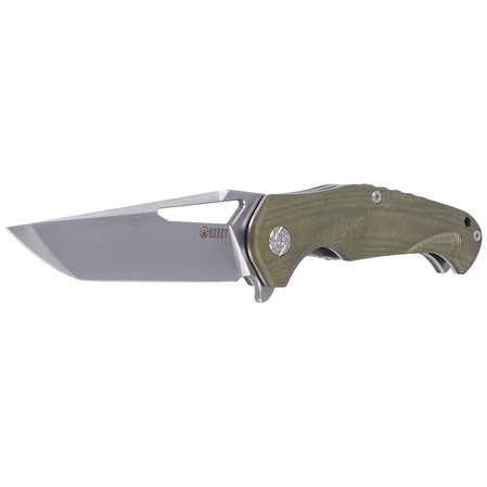 Kubey Knife Dugu Green G10, Stonewashed D2 (KU210B-1)