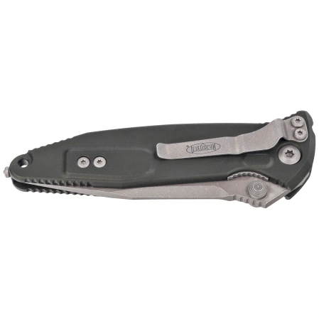 Nóż składany Microtech Socom Elite S/E-M Woodland Aluminum, Apocalyptic P/S M390 by Tony Marfione (160-11APWL)