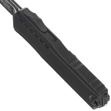 Nóż automatyczny OTF Microtech Cypher II S/E Black Aluminium, Tactical M390MK by Deryk Munroe i Tony Marfione (1241-1T)