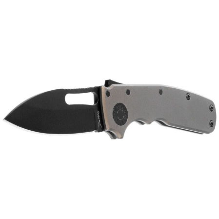 Nóż składany Demko Shark-Cub Stealth Slicer Shark Artillery Grey Aluminium, DLC CPM 20CV by Andrew Demko (SC-20CV-ALUM-DLC-AG-SS)