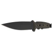 Spartan Blades Harsey Clandestina Knife Camo Linen Micarta, Black PVD MagnaCut by William W. Harsey (SB57BKCMKYBK)